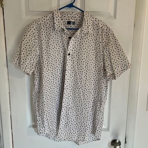 Floral button down men’s shirt